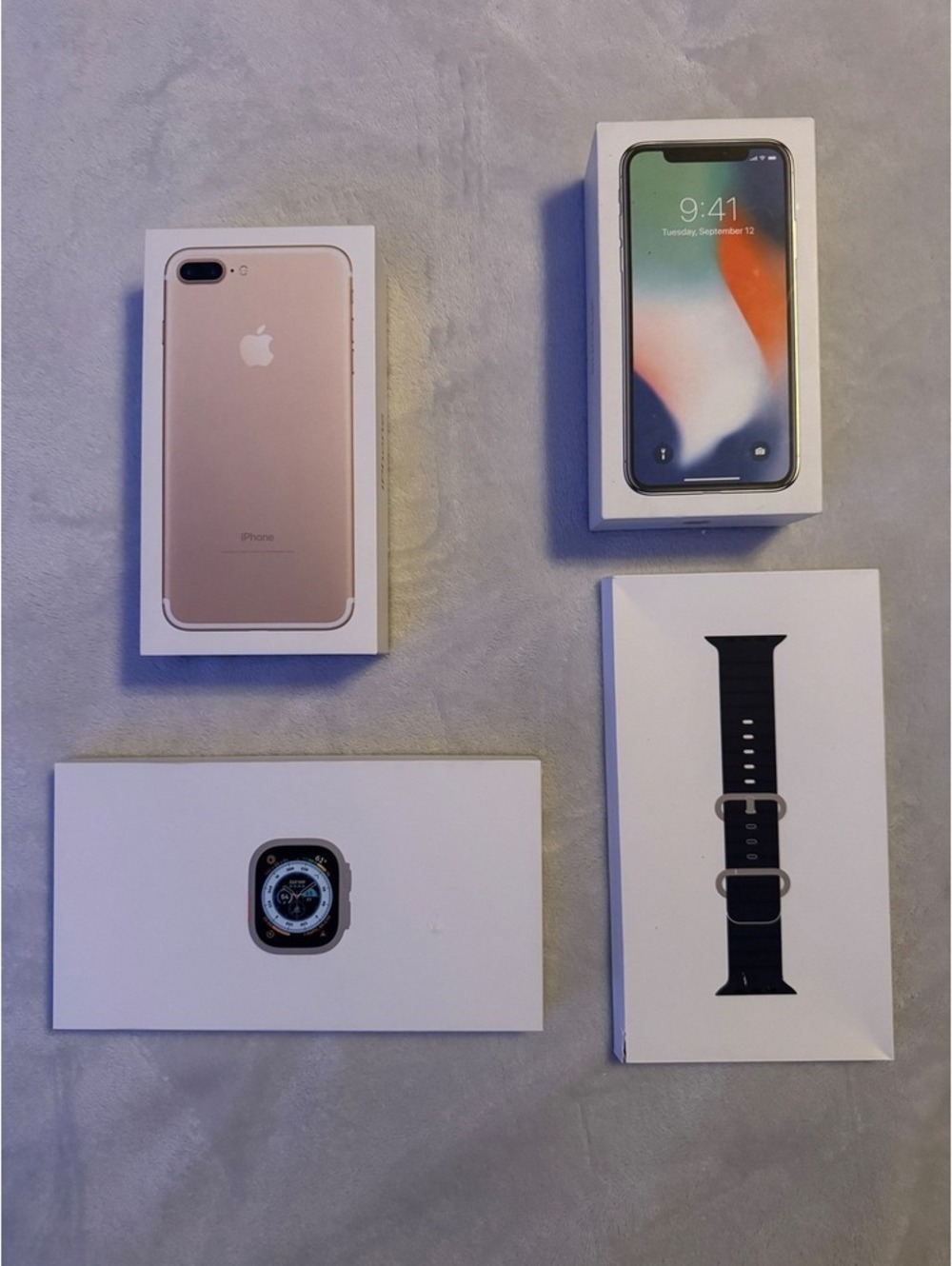 Apple Empty Box Lot iPhone X iPhone 7 Plus iPhone 12 Watch Ultra Band Apple TV